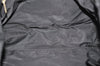 Authentic CHANEL New Travel Line Tote Bag Nylon Leather Black Junk 6156K