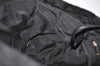 Authentic CHANEL New Travel Line Tote Bag Nylon Leather Black Junk 6156K