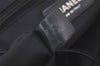 Authentic CHANEL New Travel Line Tote Bag Nylon Leather Black Junk 6156K