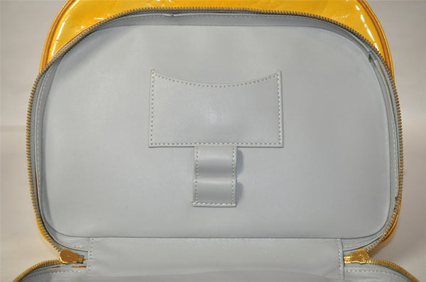 Authentic Louis Vuitton Vernis Murray Backpack Yellow M91038 LV 6158I