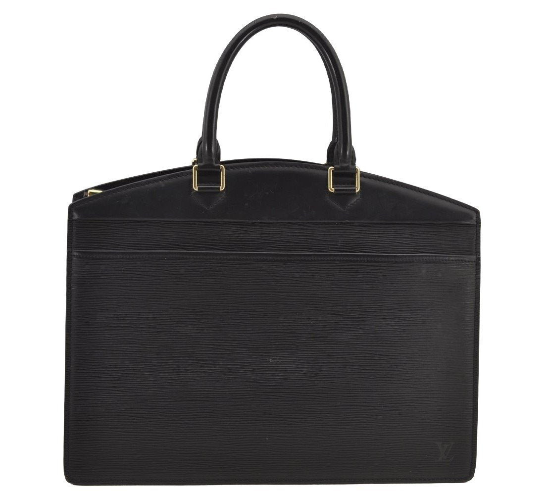 Authentic Louis Vuitton Epi Riviera Hand Bag Black M48182 LV Junk 6158J