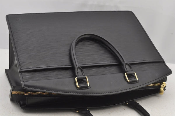 Authentic Louis Vuitton Epi Riviera Hand Bag Black M48182 LV Junk 6158J