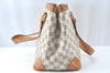Authentic Louis Vuitton Damier Azur Hampstead PM N51207 Shoulder Tote Bag 6159J
