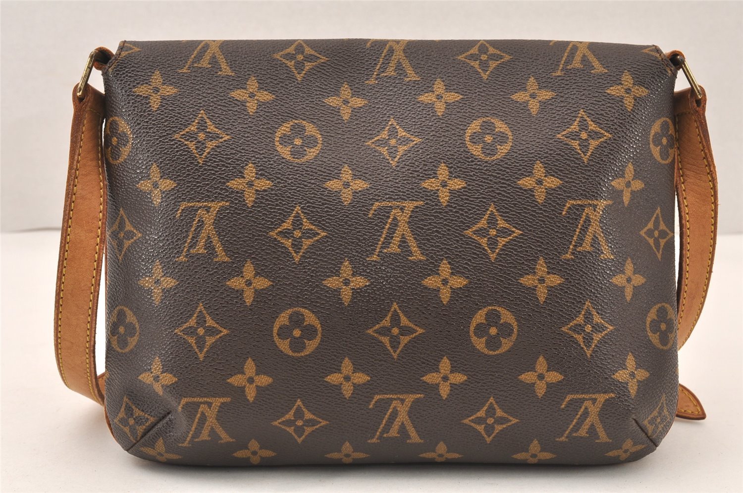 Authentic Louis Vuitton Monogram Musette Tango Shoulder Bag M51257 LV 6159K