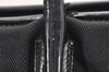 Authentic GUCCI Vintage Hand Tote Bag Nylon Leather Black 6160K