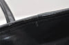 Authentic GUCCI Vintage Hand Tote Bag Nylon Leather Black 6160K