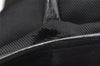 Authentic GUCCI Vintage Hand Tote Bag Nylon Leather Black 6160K