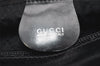 Authentic GUCCI Vintage Hand Tote Bag Nylon Leather Black 6160K