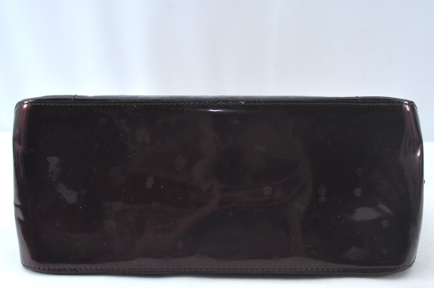 Auth Louis Vuitton Vernis Rose Wood Avenue Shoulder Bag Wine Red M93510 LV 6161J