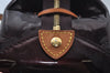 Auth Louis Vuitton Vernis Rose Wood Avenue Shoulder Bag Wine Red M93510 LV 6161J