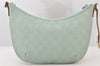 Authentic GUCCI Shoulder Bag GG Canvas Leather 0050813 Light Blue Junk 6161K