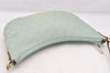 Authentic GUCCI Shoulder Bag GG Canvas Leather 0050813 Light Blue Junk 6161K