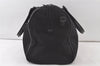 Authentic GUCCI 2Wau Shoulder Boston Bag Canvas Leather 114674 Black 6162K
