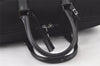 Authentic GUCCI 2Wau Shoulder Boston Bag Canvas Leather 114674 Black 6162K