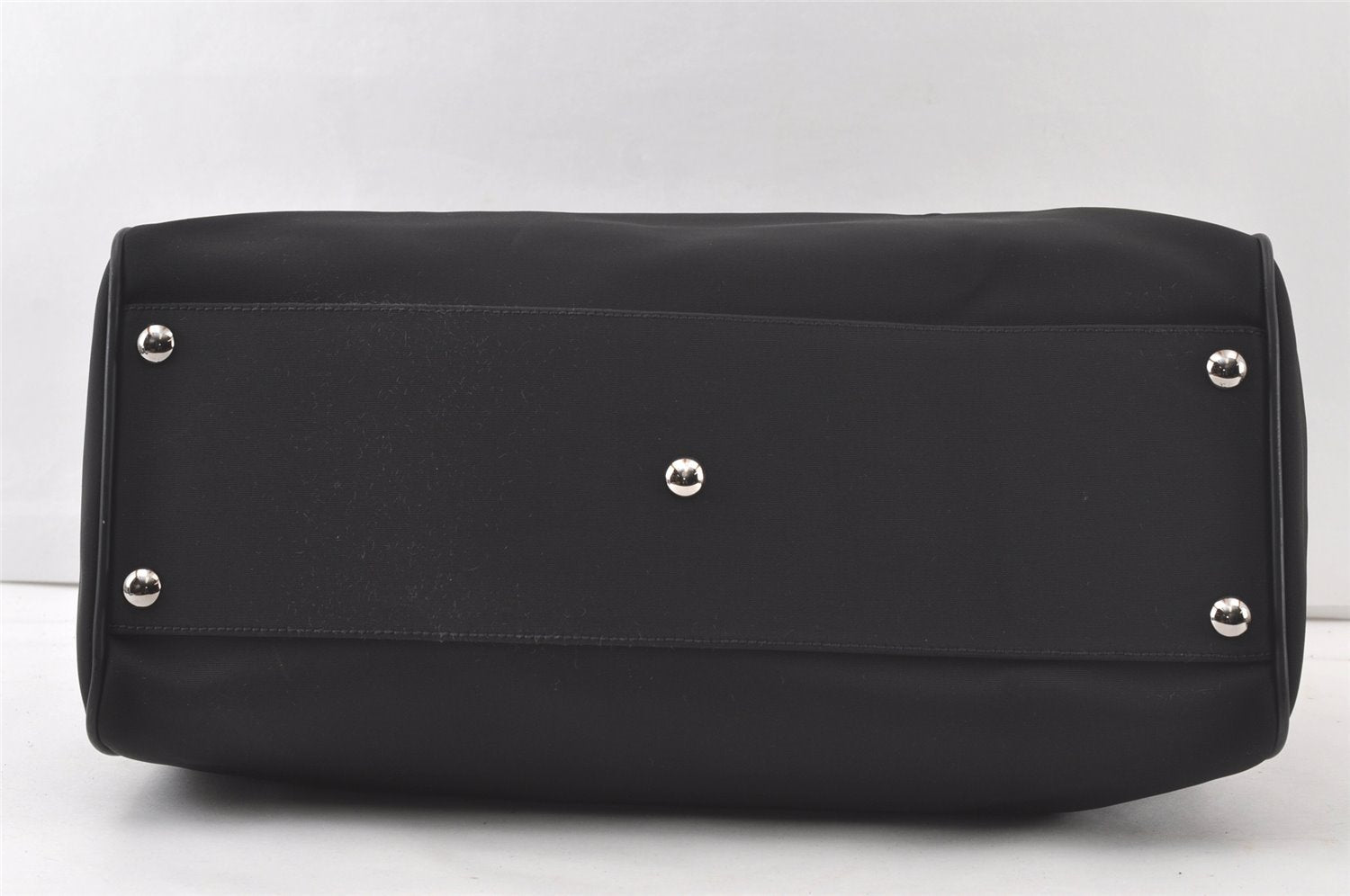 Authentic GUCCI 2Wau Shoulder Boston Bag Canvas Leather 114674 Black 6162K