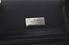 Authentic GUCCI 2Wau Shoulder Boston Bag Canvas Leather 114674 Black 6162K