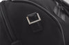 Authentic GUCCI 2Wau Shoulder Boston Bag Canvas Leather 114674 Black 6162K
