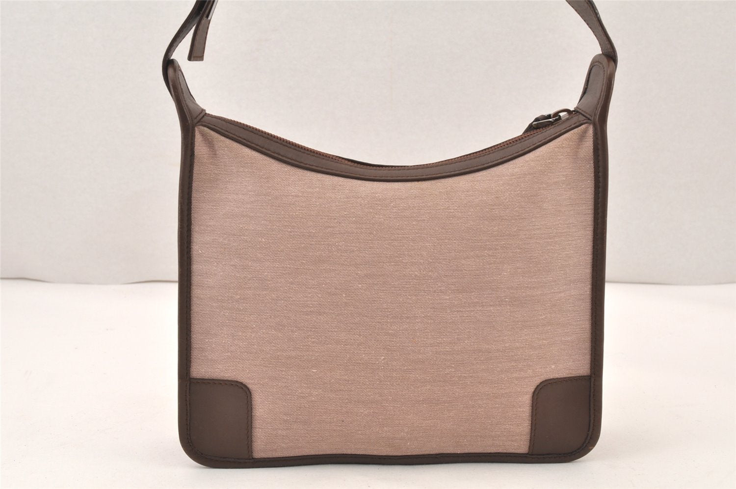 Authentic GUCCI Shoulder Hand Bag Purse Canvas Leather 0014206 Brown 6163K