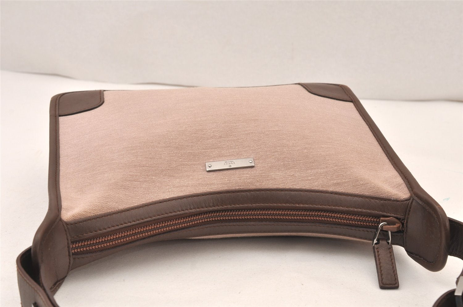 Authentic GUCCI Shoulder Hand Bag Purse Canvas Leather 0014206 Brown 6163K