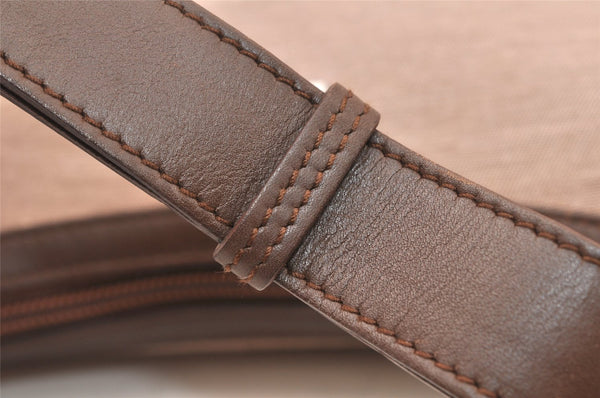 Authentic GUCCI Shoulder Hand Bag Purse Canvas Leather 0014206 Brown 6163K