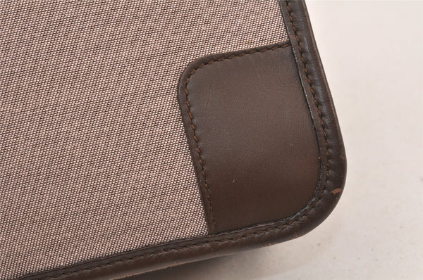Authentic GUCCI Shoulder Hand Bag Purse Canvas Leather 0014206 Brown 6163K
