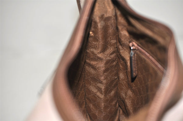 Authentic GUCCI Shoulder Hand Bag Purse Canvas Leather 0014206 Brown 6163K