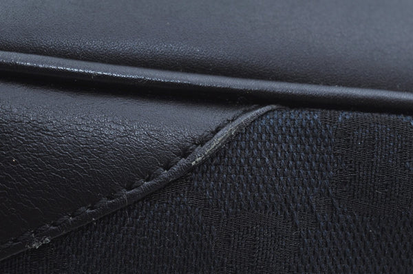 Authentic GUCCI Bamboo 2Way Shoulder Bag GG Canvas Leather 0014095 Black 6164H