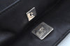 Authentic GUCCI Bamboo 2Way Shoulder Bag GG Canvas Leather 0014095 Black 6164H