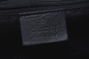 Authentic GUCCI Bamboo 2Way Shoulder Bag GG Canvas Leather 0014095 Black 6164H