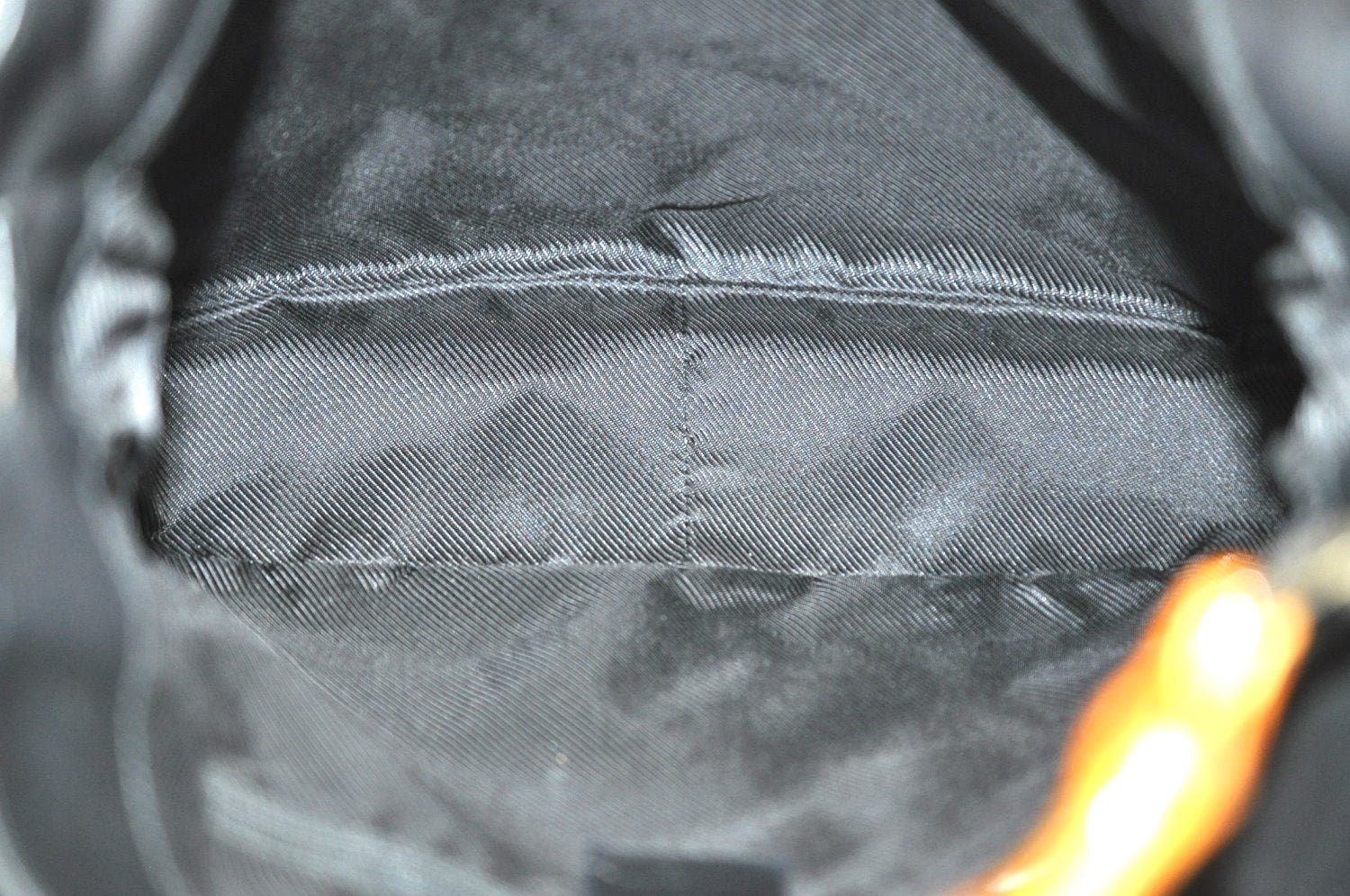 Authentic GUCCI Bamboo 2Way Shoulder Bag GG Canvas Leather 0014095 Black 6164H