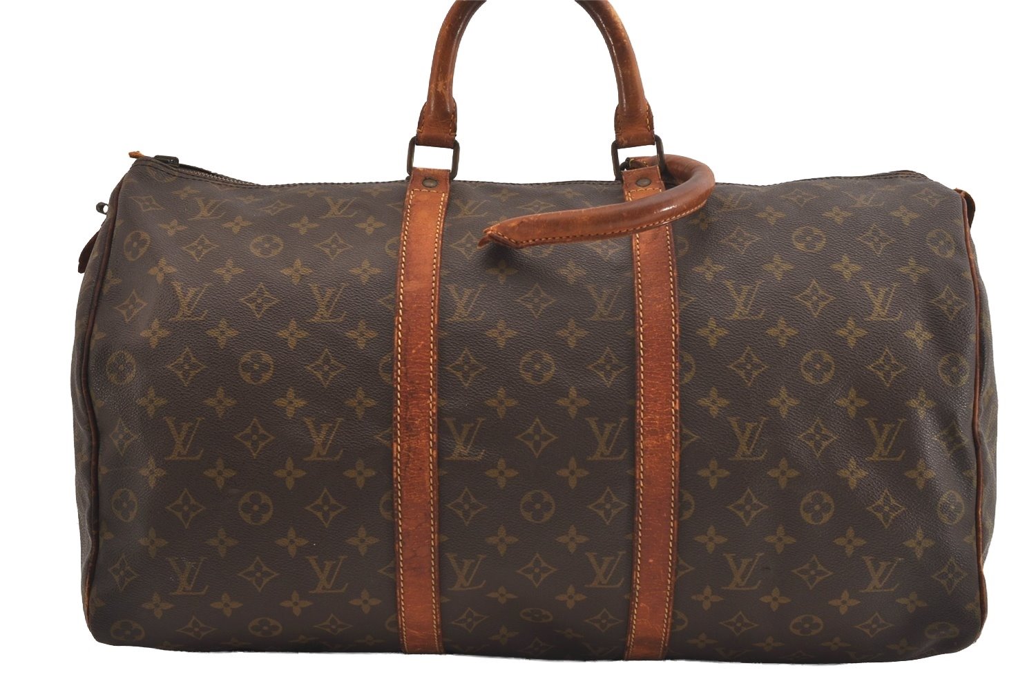 Auth Louis Vuitton Monogram Keepall 50 Travel Boston Bag Old Model LV Junk 6165J