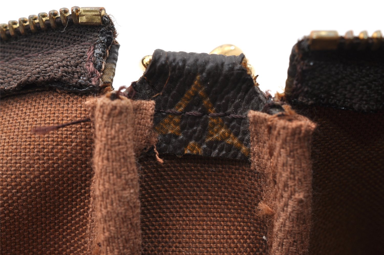 Authentic Louis Vuitton Monogram Pochette Accessoires Pouch M51980 LV Junk 6166I