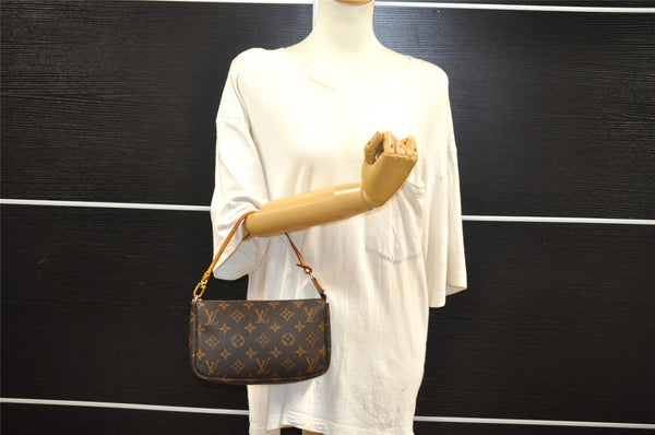 Authentic Louis Vuitton Monogram Pochette Accessoires Pouch M51980 LV Junk 6166I