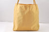 Authentic PRADA Vintage Nylon Tessuto Shoulder Tote Bag Yellow 6166K