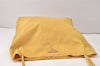 Authentic PRADA Vintage Nylon Tessuto Shoulder Tote Bag Yellow 6166K