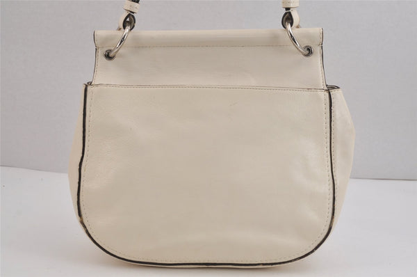 Authentic COACH Vintage 2Way Shoulder Hand Bag Purse Leather 19132 White 6167J