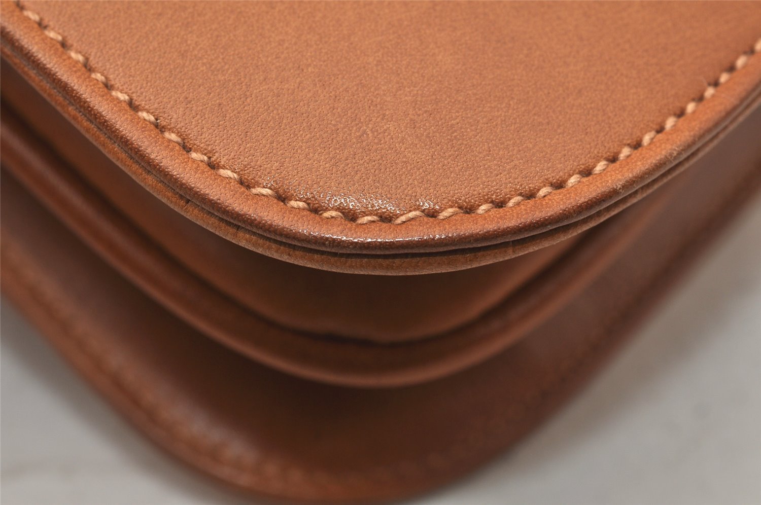 Authentic GUCCI Vintage 2Way Shoulder Clutch Bag Purse Leather Brown 6167K