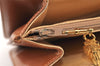 Authentic GUCCI Vintage 2Way Shoulder Clutch Bag Purse Leather Brown 6167K