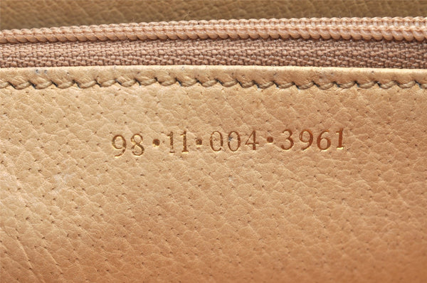 Authentic GUCCI Vintage 2Way Shoulder Clutch Bag Purse Leather Brown 6167K