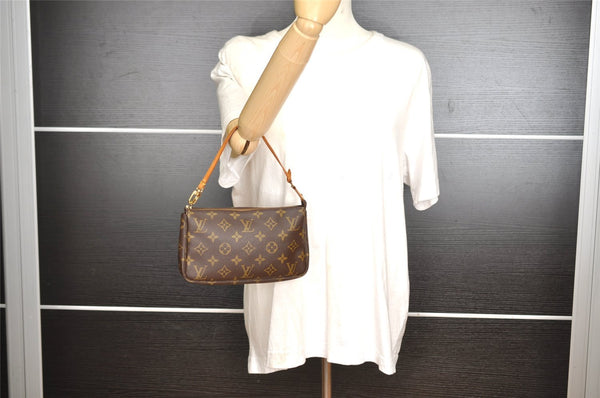 Authentic Louis Vuitton Monogram Pochette Accessoires Pouch M51980 LV 6170I