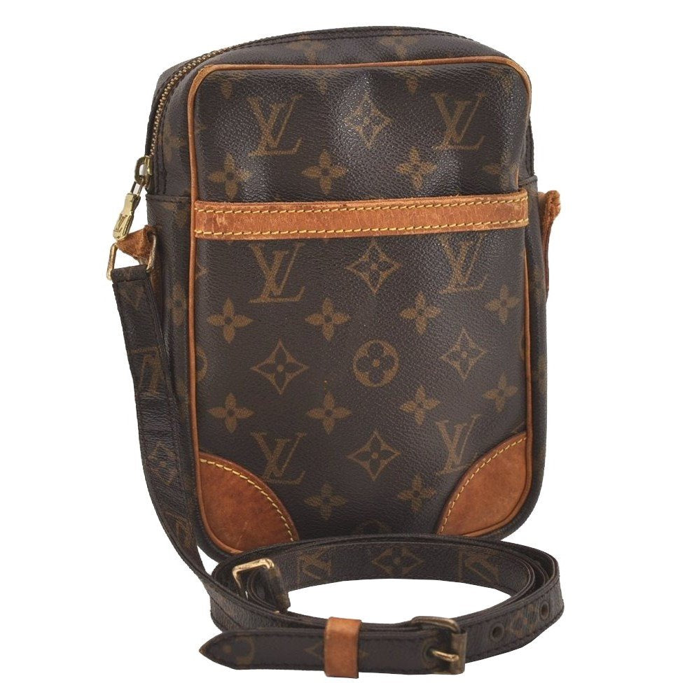Authentic Louis Vuitton Monogram Danube Shoulder Cross Bag M45266 Junk 6170J