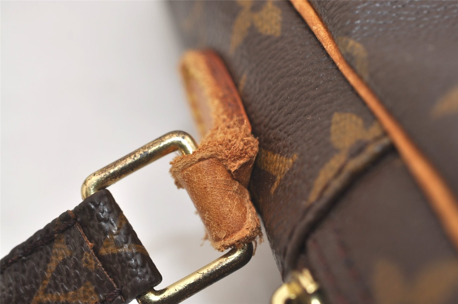 Authentic Louis Vuitton Monogram Danube Shoulder Cross Bag M45266 Junk 6170J