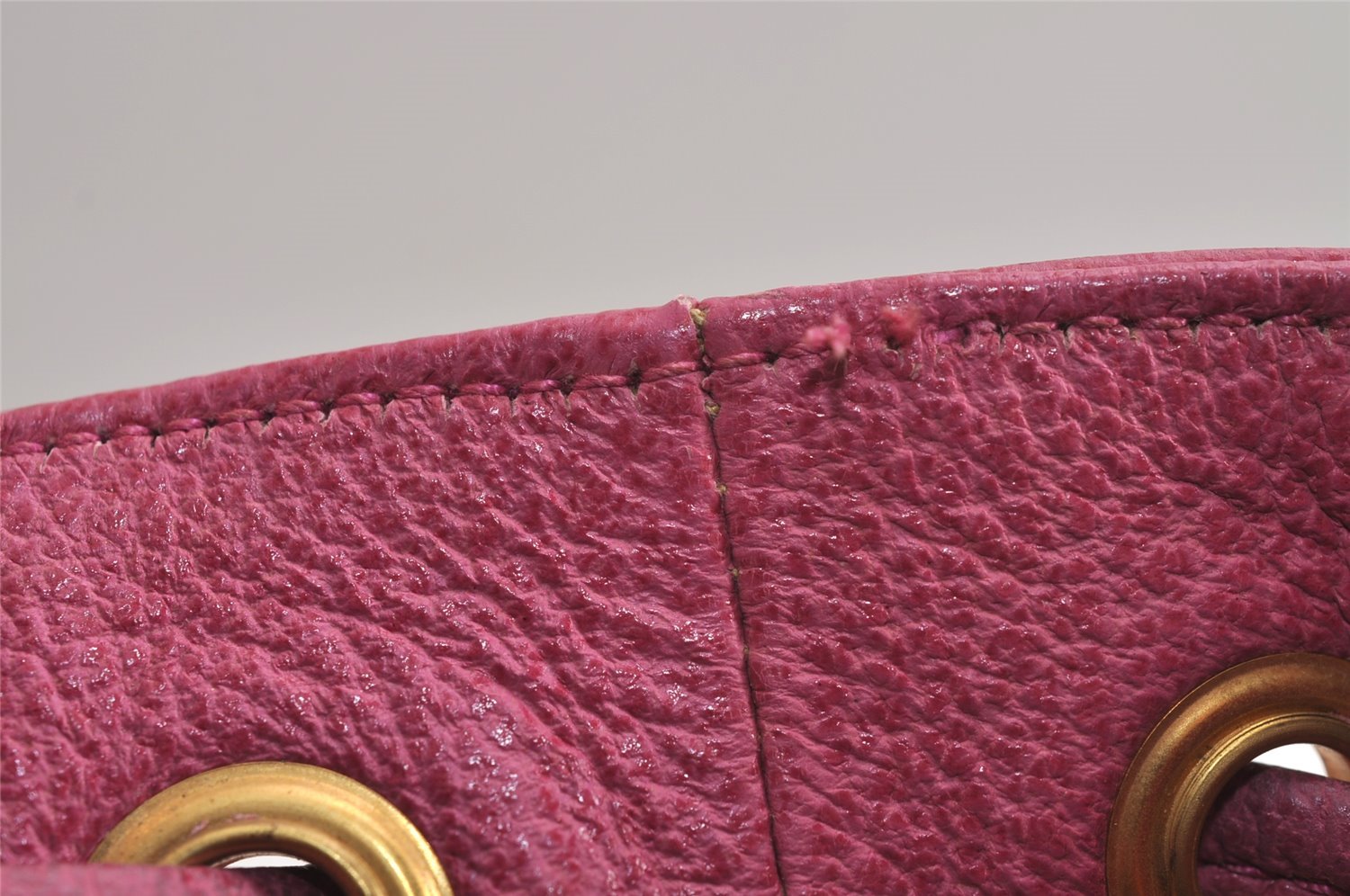 Authentic GUCCI Bamboo 2Way Hand Drawstring Bag Suede Leather Pink 6171J