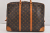 Authentic Louis Vuitton Monogram Porte Documents Voyage M53361 Briefcase 6172J