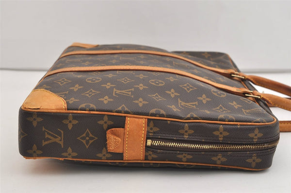 Authentic Louis Vuitton Monogram Porte Documents Voyage M53361 Briefcase 6172J