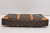 Authentic Louis Vuitton Monogram Porte Documents Voyage M53361 Briefcase 6172J