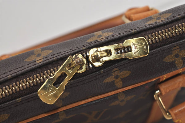 Authentic Louis Vuitton Monogram Porte Documents Voyage M53361 Briefcase 6172J