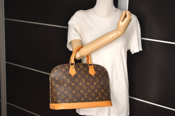 Authentic Louis Vuitton Monogram Alma Hand Bag Purse M51130 LV 6174I