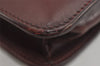 Authentic Cartier Must de Cartier Clutch Hand Bag Leather Bordeaux Red 6176J