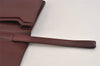 Authentic Cartier Must de Cartier Clutch Hand Bag Leather Bordeaux Red 6176J